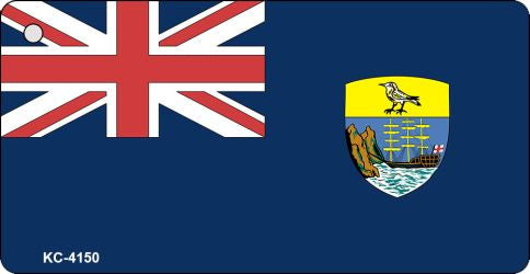 St. Helena Flag Novelty Aluminum Key Chain KC-4150