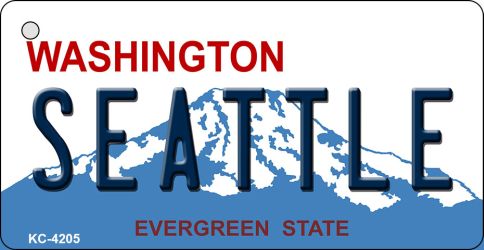 Seattle Washington State Novelty Metal Key Chain KC-4205