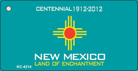 New Mexico State Blank Novelty Metal Key Chain KC-4214