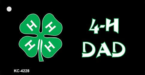 4-H Dad Novelty Metal Key Chain KC-4228