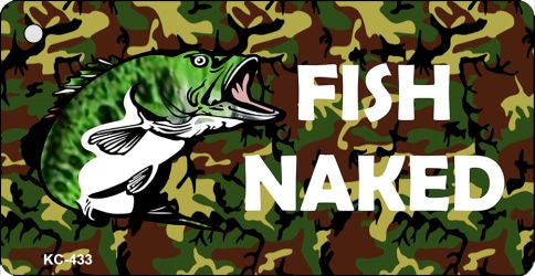 Fish Naked Novelty Aluminum Key Chain KC-443