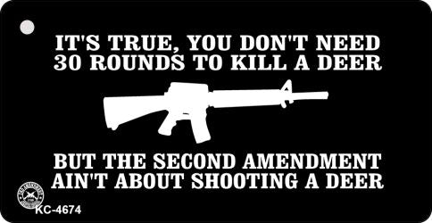 Not About Shooting A Deer Novelty Aluminum Key Chain KC-4674