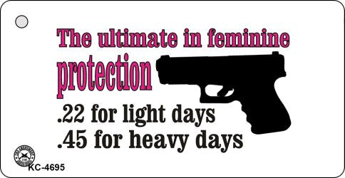 Feminine Protection Novelty Aluminum Key Chain KC-4695