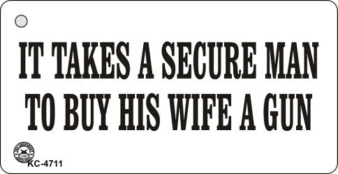 Secure Man Novelty Aluminum Key Chain KC-4711