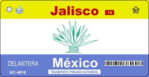 Jalisco Mexico Blank Novelty Metal Key Chain KC-4816