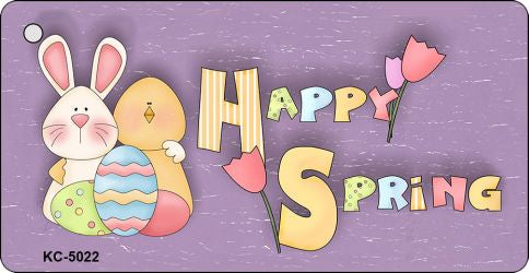 Happy Spring Novelty Aluminum Key Chain KC-5022
