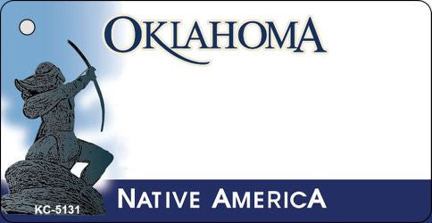 Oklahoma State Blank Novelty Metal Key Chain KC-5131