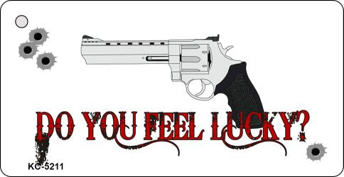 Do You Feel Lucky Novelty Aluminum Key Chain KC-5211