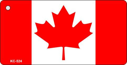 Canada Flag Novelty Aluminum Key Chain KC-524