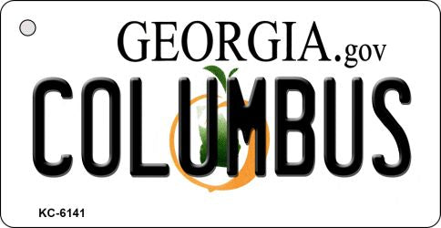 Columbus Georgia State License Plate Tag Novelty Key Chain KC-6141