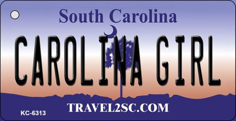 Carolina Girl South Carolina License Plate Tag Key Chain KC-6313