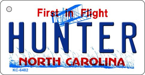 Hunter North Carolina State License Plate Tag Key Chain KC-6482