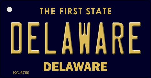 Delaware State License Plate Tag Key Chain KC-6700