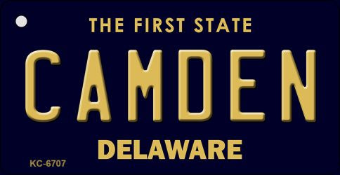 Camden Delaware State License Plate Tag Key Chain KC-6707