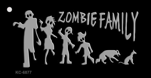 Zombie Family Novelty Aluminum Key Chain KC-6877