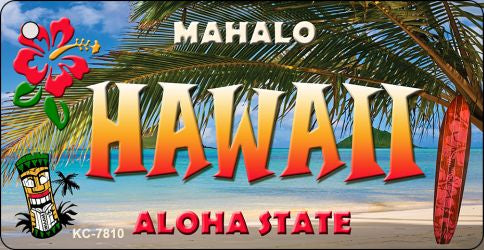 Hawaii Tiki Novelty Metal Key Chain KC-7810