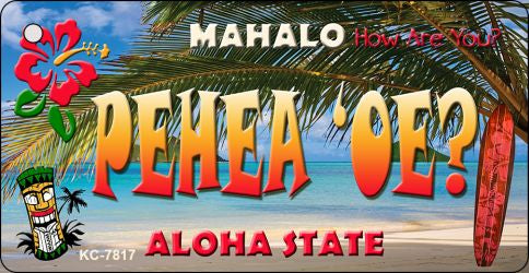 Pehea 'oe Tiki Novelty Metal Key Chain KC-7817