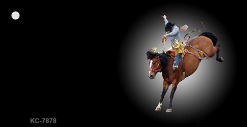 Buckin Brunco Offset Novelty Aluminum Key Chain KC-7878