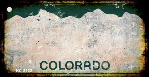 Colorado Rusty Blank Key Chain KC-8122