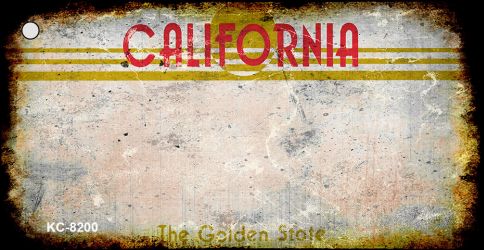 California Rusty Blank Key Chain KC-8200