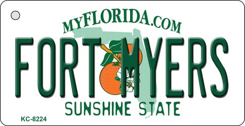 Fort Meyers Florida Novelty Aluminum Key Chain KC-8224