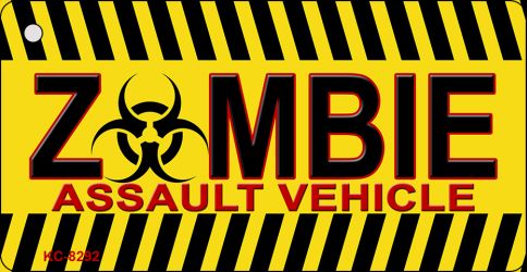 Zombie Assault Vehicle Novelty Aluminum Key Chain KC-8292
