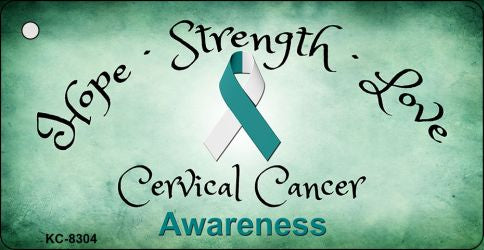 Cervical Cancer Novelty Metal Key Chain KC-8304
