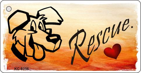 Rescue Dog Novelty Metal Key Chain KC-8356