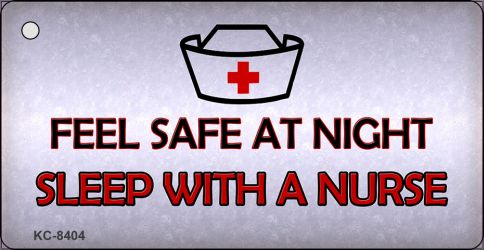 Feel Safe At Night Novelty Metal Key Chain KC-8404