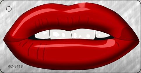Red Lips Novelty Metal Key Chain KC-8416