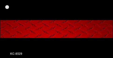 Fire Diamond Thin Red Line Novelty Metal Key Chain KC-8529