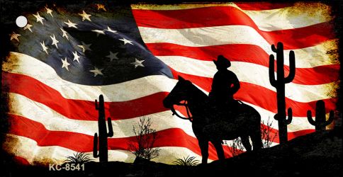 American Cowboy Novelty Metal Key Chain KC-8541