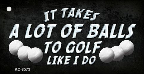 A Lot Of Balls Novelty Metal Key Chain KC-8573