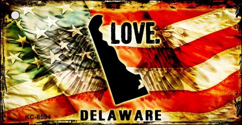 Delaware Love Novelty Metal Key Chain KC-8594