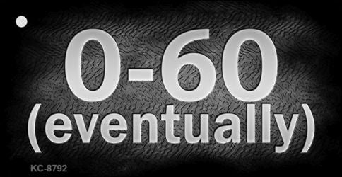 0 To 60 Novelty Metal Key Chain KC-8792