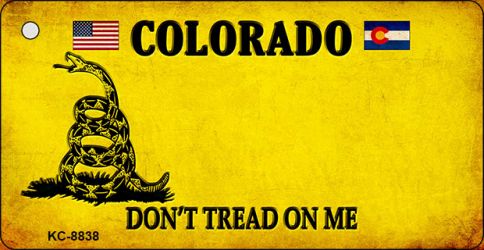 Colorado Dont Tread On Me Novelty Metal Key Chain KC-8838