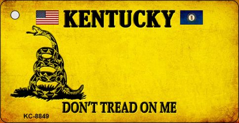 Kentucky Dont Tread On Me Novelty Metal Key Chain KC-8849