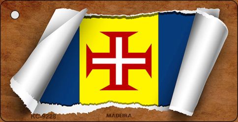 Madeiva Flag Scroll Novelty Aluminum Key Chain KC-9228