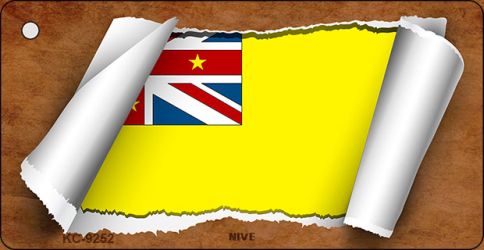 Nive Flag Scroll Novelty Aluminum Key Chain KC-9252