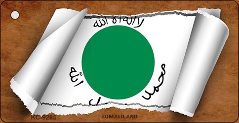Somaliland Flag Scroll Novelty Aluminum Key Chain KC-9285