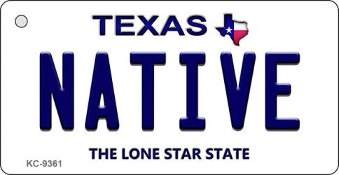 Native Texas Novelty Aluminum Key Chain KC-9361