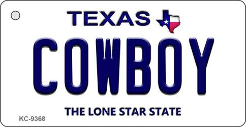 Cowboy Texas Novelty Aluminum Key Chain KC-9368