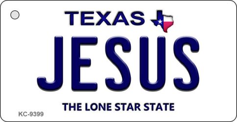 Jesus Texas Novelty Aluminum Key Chain KC-9399