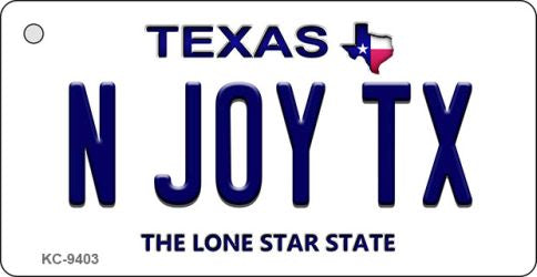 N Joy TX Texas Novelty Aluminum Key Chain KC-9403