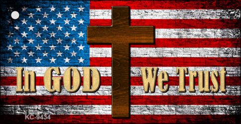 God We Trust Novelty Metal Key Chain KC-9434