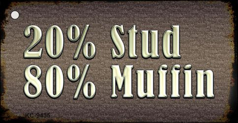 20 Percent Stud Novelty Metal Key Chain KC-9435