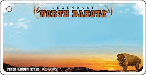 North Dakota Novelty Aluminum Key Chain KC-9492