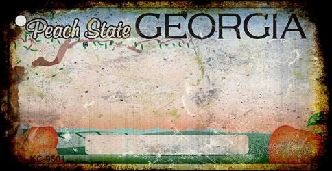 Georgia Rusty Novelty Aluminum Key Chain KC-9501