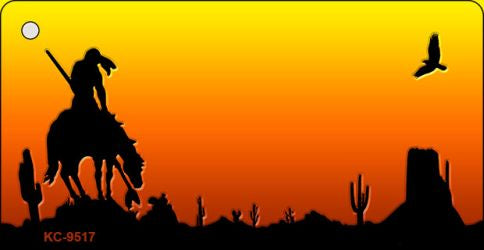 End Trail Blank Scenic Novelty Aluminum Key Chain KC-9517