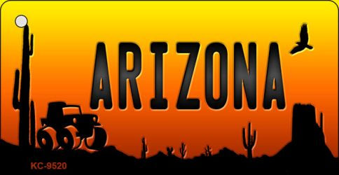 Jeep Arizona Scenic Novelty Aluminum Key Chain KC-9520